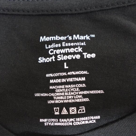 Women's Halloween Shirt LARGE Ghost Boo-Jee Short Sleeve Black Graphic Stanley - Picture 5 of 9